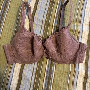 Frederick's of Hollywood Lace Underwire Bra in Purple